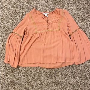 Salmon long-sleeve top